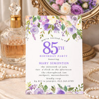 PETITE Fête d'anniversaire 85 ans Fleurs de rose v