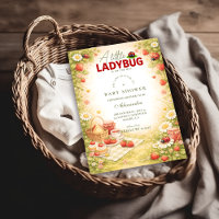 Petite Fête de Bébé Coccinelle de Jardin