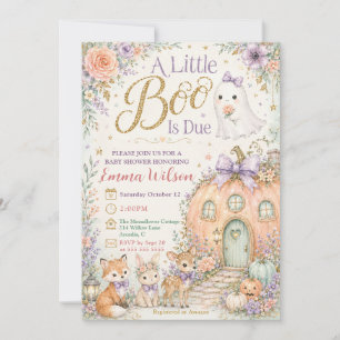 Invitation Petite Fête de Bébé en Forêt