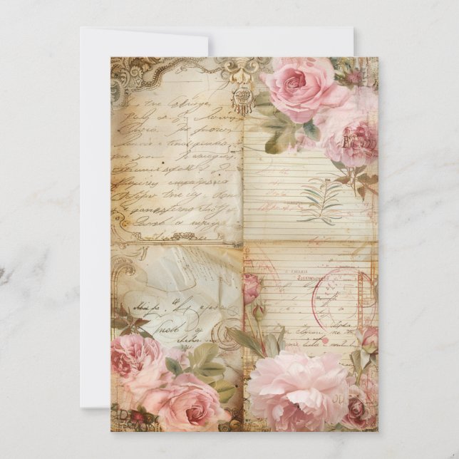 Invitation Petite Fête pour Bébé Little Blooms | Pastels Douc (Devant)