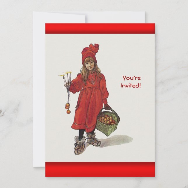 Invitation Petite fille suédoise de Carl Larsson : Brita (Devant)