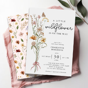 Invitation Petite Fleur sauvage Petite Baby shower Budget