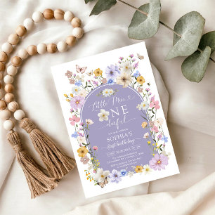 Invitation Petite Mademoiselle ONEderful Wildflower 1er Anniv