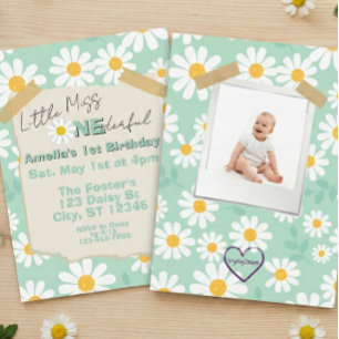 Invitation Petite Mademoiselle Un-derful, 1er Anniversaire Da