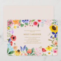 Petite maman fleur sauvage à Bee Baby shower