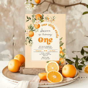 Invitation Petite mignonne 1er anniversaire