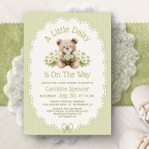 Petite Oursonne Daisy Baby Shower