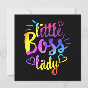 Invitation Petite patronne fille enfants fille bébé mini bos