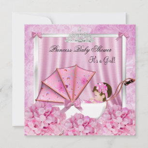 Invitation Petite Princesse Baby Shower Bébé Fille