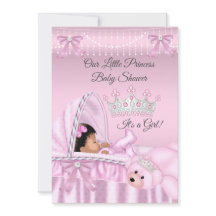 Petite Princesse Baby Shower Fille rose Ethnique