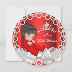Invitation Petite princesse Baby shower mignonne bébé fille r