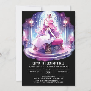 Invitation Petite princesse imprimable Anniversaire