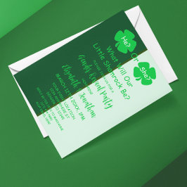 Invitation Petite révélation Shamrock sur le genre