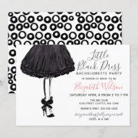 Petite robe noire haute talons Bachelorette Party