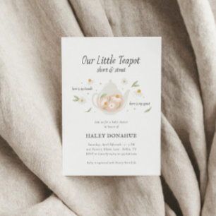 Invitation Petite théière Nursery Rhyme Storybook Baby shower