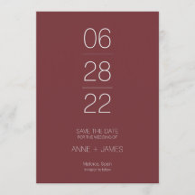 Petite typographie burgundy minimale et élégante e