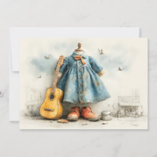 Invitation Petite violoniste – Fille de 1 an