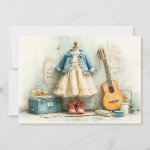 Invitation Petite violoniste – Fille de 1 an