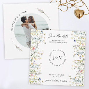 Invitation Petites fleurs rustiques fleur sauvage Enregistrer