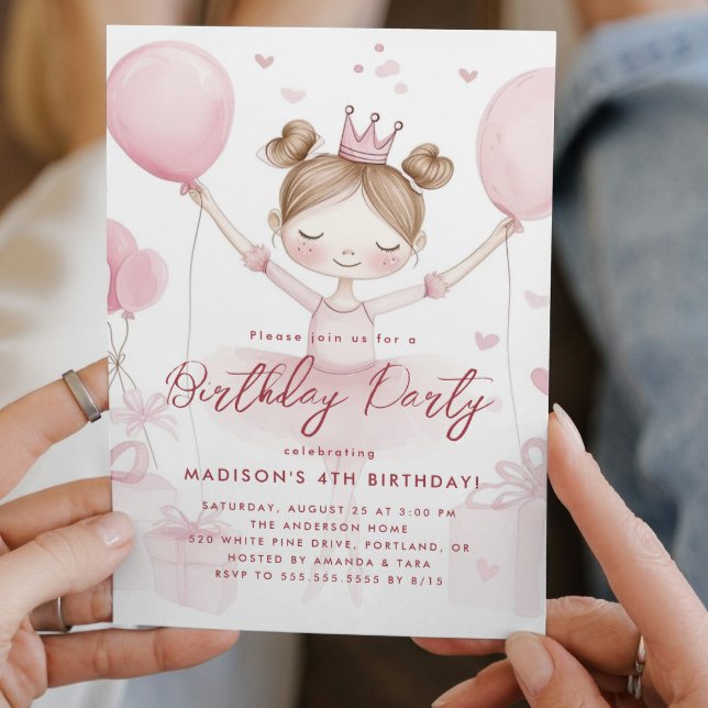 Invitation Petites princes et fête d'anniversaire de la Couro (Créateur téléchargé)