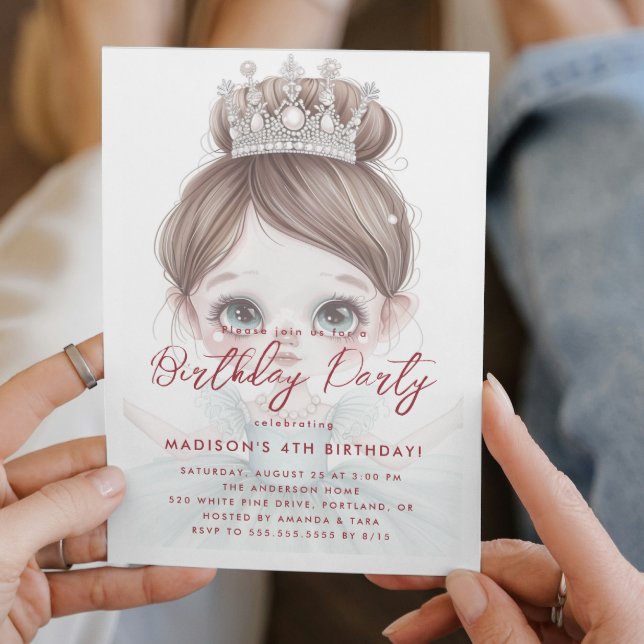 Invitation Petites princes et fête d'anniversaire de la Couro (Créateur téléchargé)