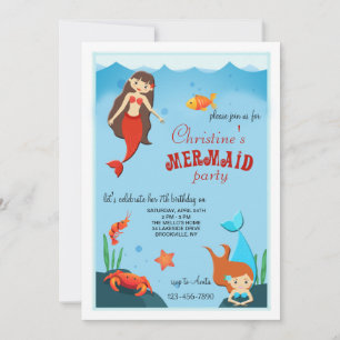 Invitation Petites Sirènes