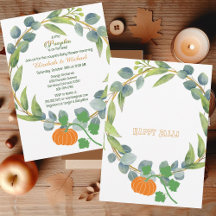 Petits Couples Citrouilles Baby shower Verdure Wre