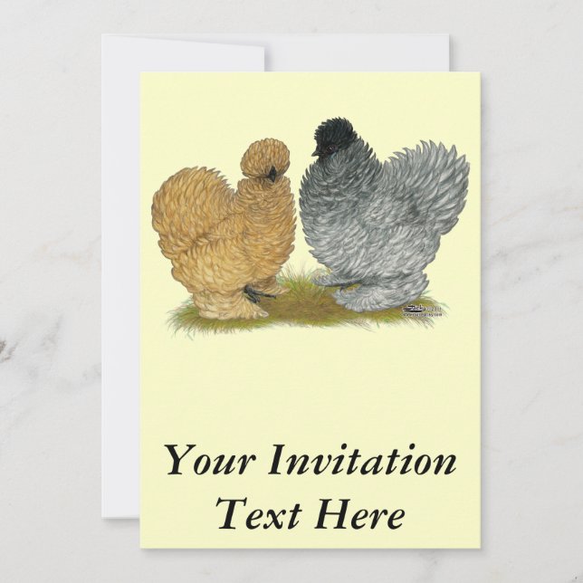 Invitation Petits poulets (Devant)