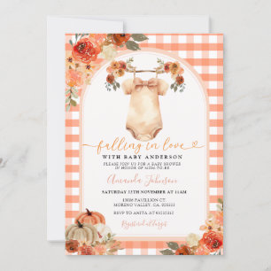 Invitation Petits vêtements Citrouilles Baby shower Invitatio