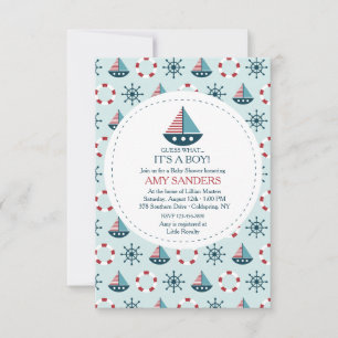 Invitation Petits voiliers