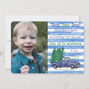 Invitation Peu d'invitation d'anniversaire de vacances