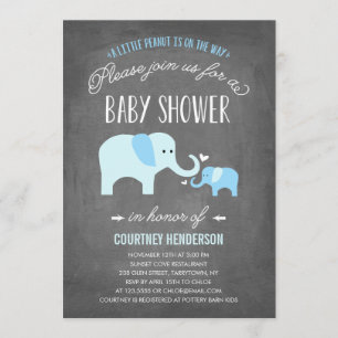 Invitation Peu d'invitation de baby shower de l'arachide  