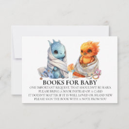 Invitation Phoenix Dragon Twins Baby shower Livre pour bébé