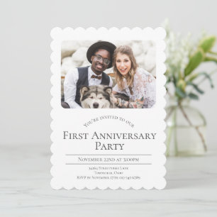 Invitation Photo 1er Anniversaire de Mariage