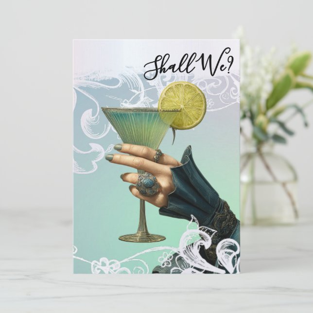 Invitation *~* PHOTO A101 Cocktail Orné 20 EVE DE FILLE (Debout devant)