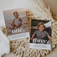 Photo à double face Anniversaire - Garçons