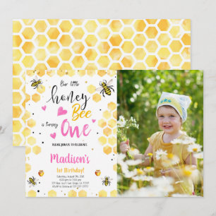 Invitation photo Abeille Jaune