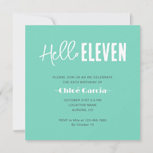 Invitation Photo Anniversaire personnalisé (Dos)