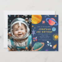 Photo Astronaut Planètes Space Boy Anniversaire