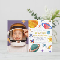 Photo Astronaut Planètes Space Boy Anniversaire