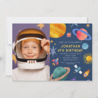 Photo Astronaut Planètes Space Boy Anniversaire