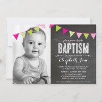 PHOTO BAPTISM brillant audacieux panneau de démarr