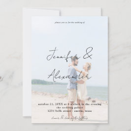 Invitation Photo & Big Names Mariage photo vertical V2