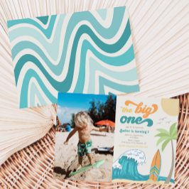 Invitation photo Big One | Anniversaire de plage