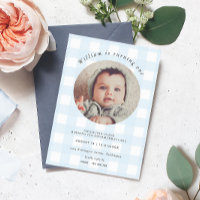 Photo Blue En vichy Anniversaire