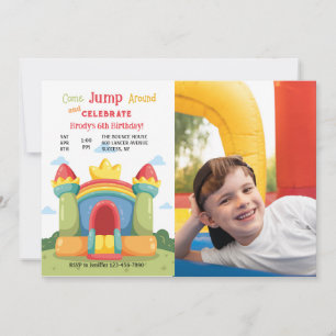 Invitation photo Bounce House