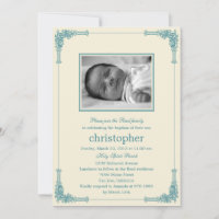 Photo Cadre Classique Baptême/Invitation Christeni
