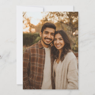 Invitation Photo Casual Terreux Chaud