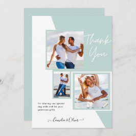 Invitation Photo Collage MERCI Mariage/bébé/diplômé/TOUT