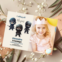 Photo Cute Ninja Warrior Anniversaire de enfant Pa